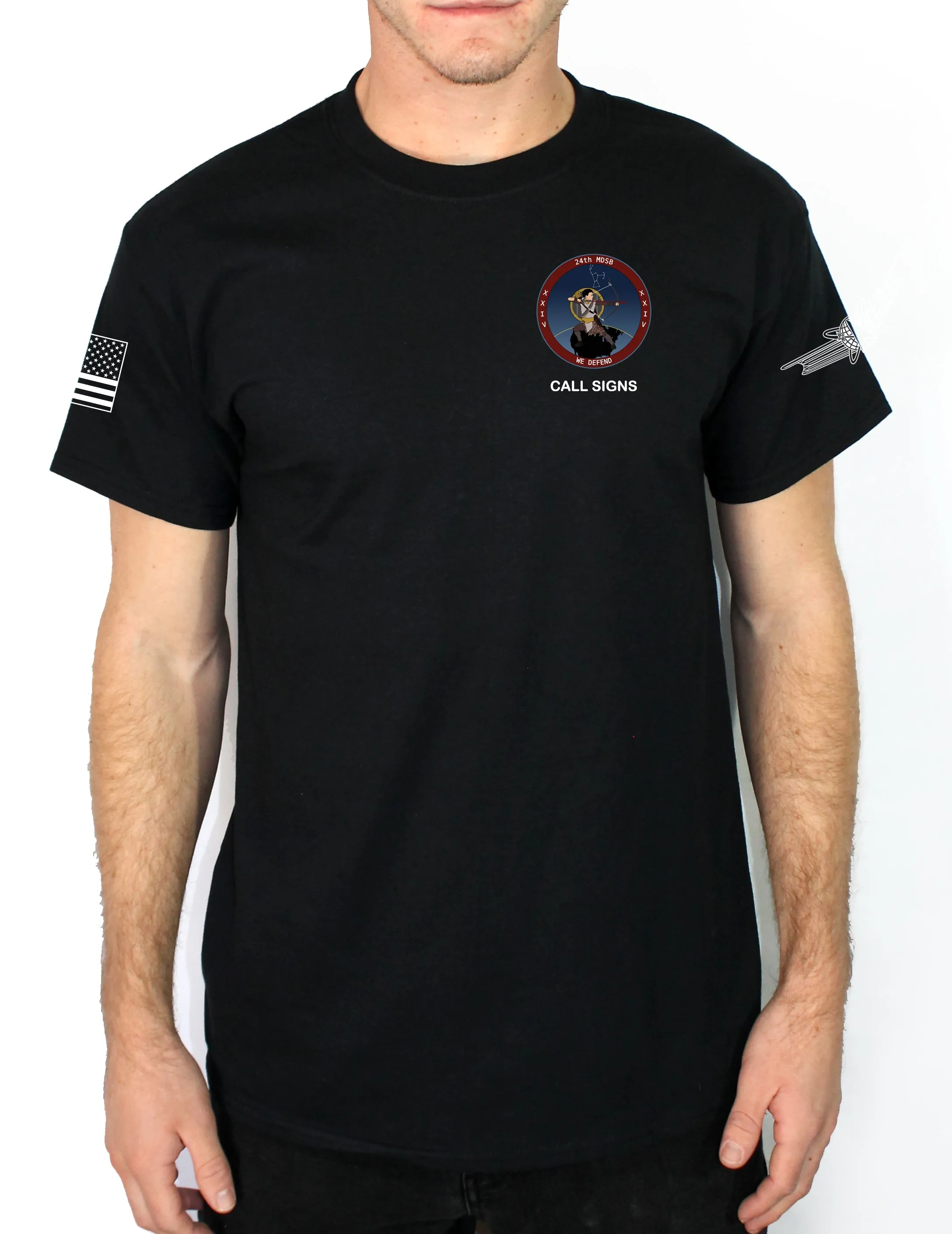 24th MDSB Black 50-50 Blend Unisex PT Short Sleeve Shirt
