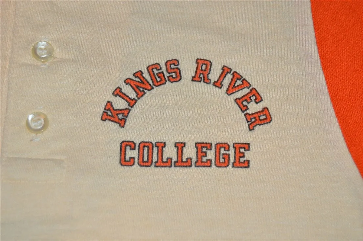 70s Kings River College Two-Tone Henley t-shirt Youth Medium