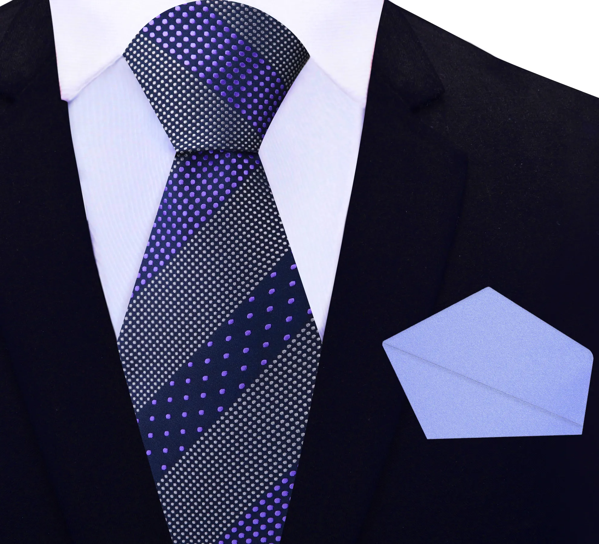 Accolades Purple Polka Necktie