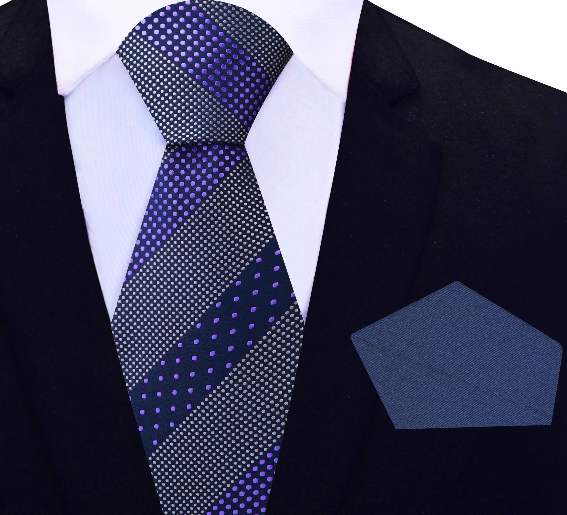 Accolades Purple Polka Necktie