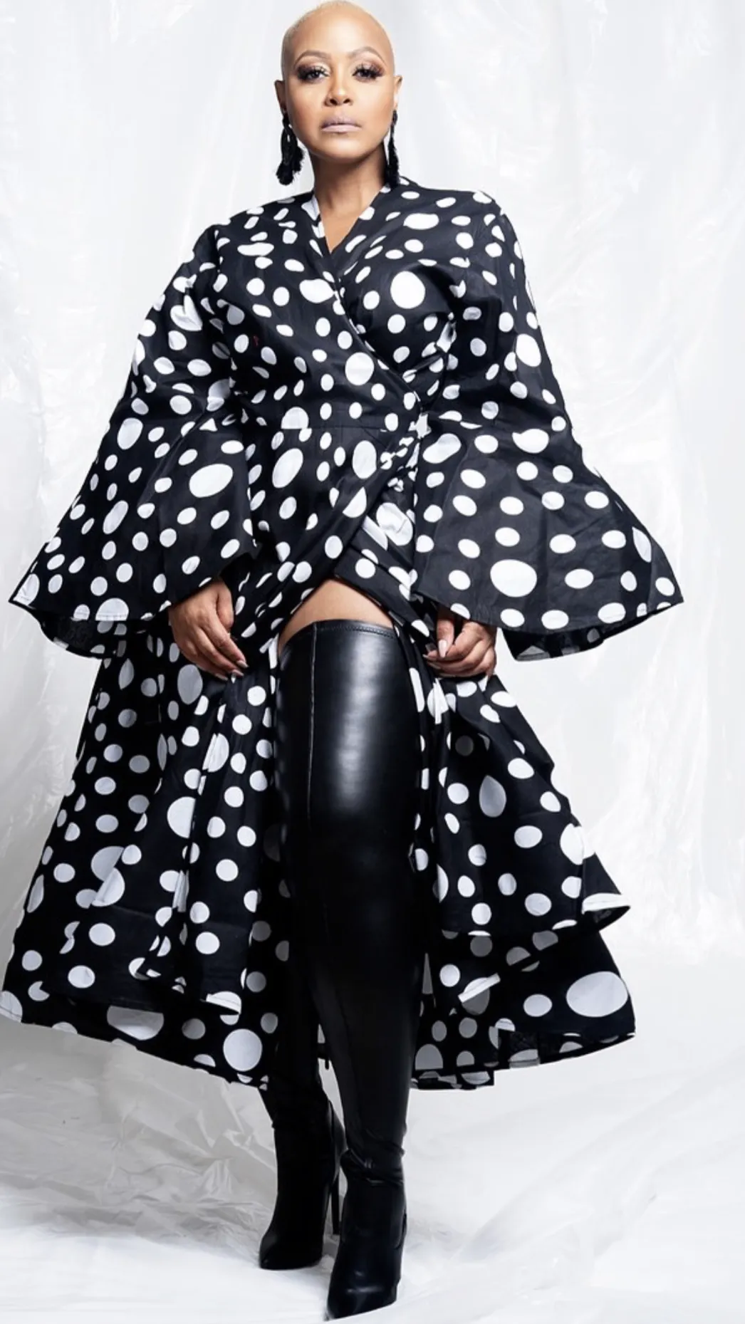 African Print Wrap Dress