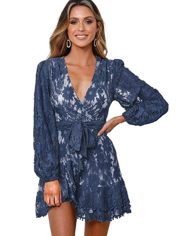 All-over Lace Mini Dress