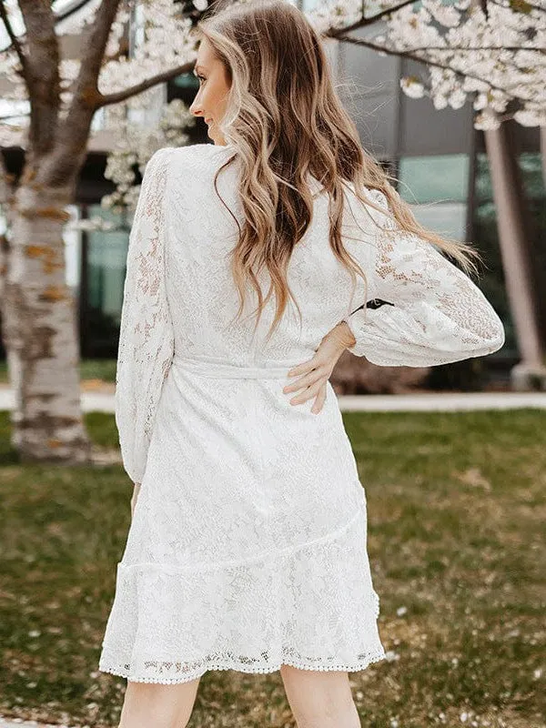 All-over Lace Mini Dress