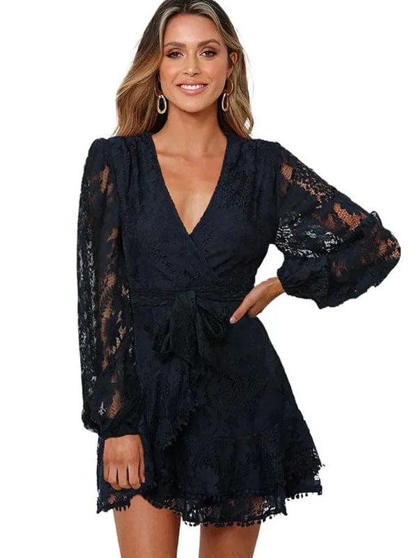 All-over Lace Mini Dress