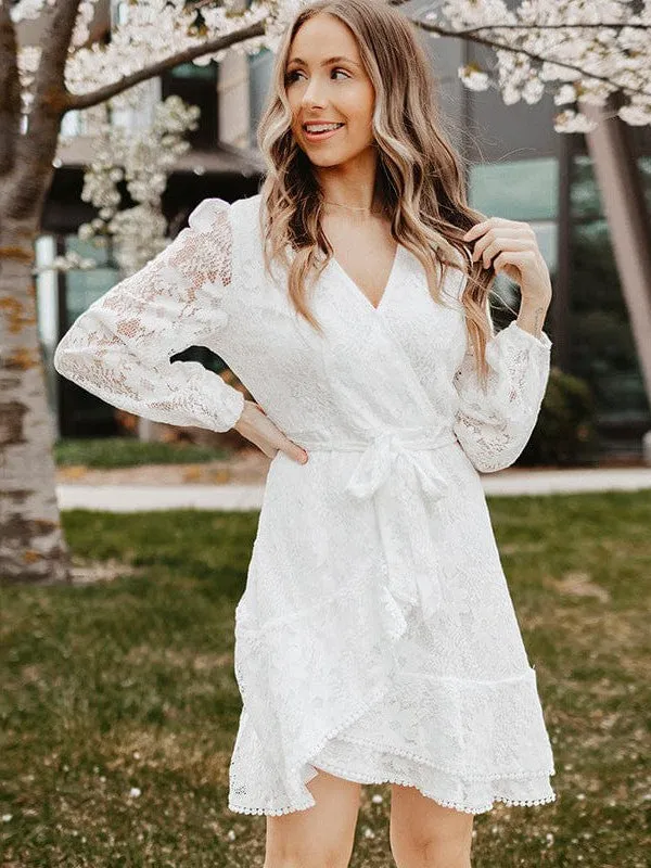 All-over Lace Mini Dress