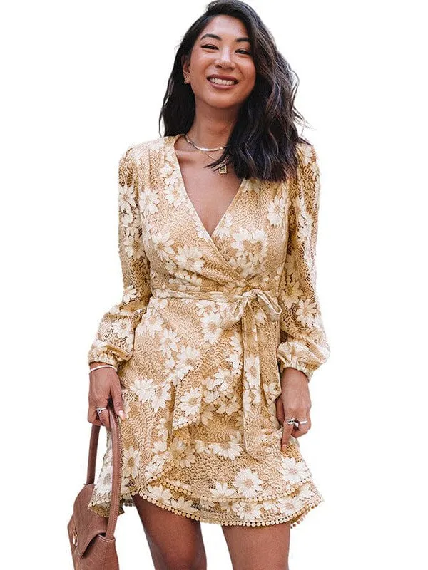 All-over Lace Mini Dress