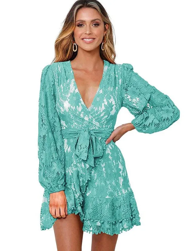 All-over Lace Mini Dress