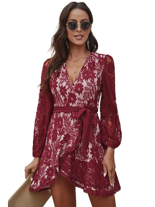 All-over Lace Mini Dress