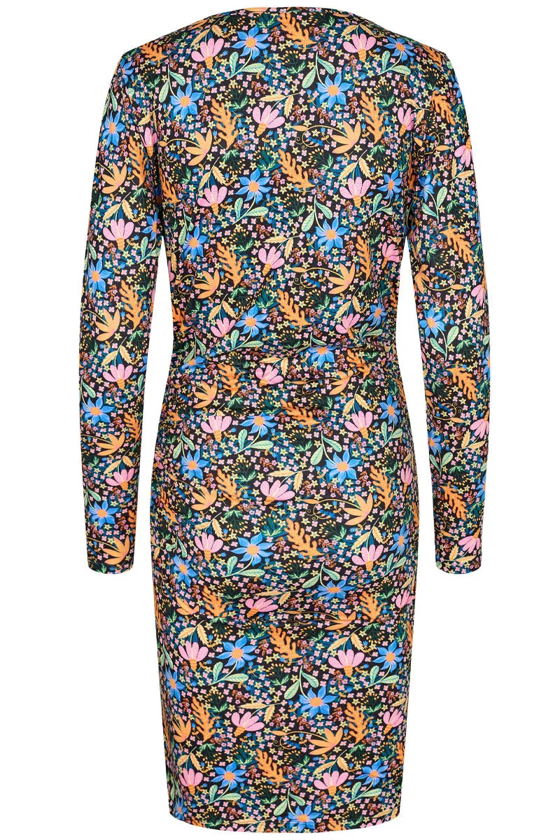 Alma Ls Wrap Dress | Flower Forrest | Kjole fra Liberté