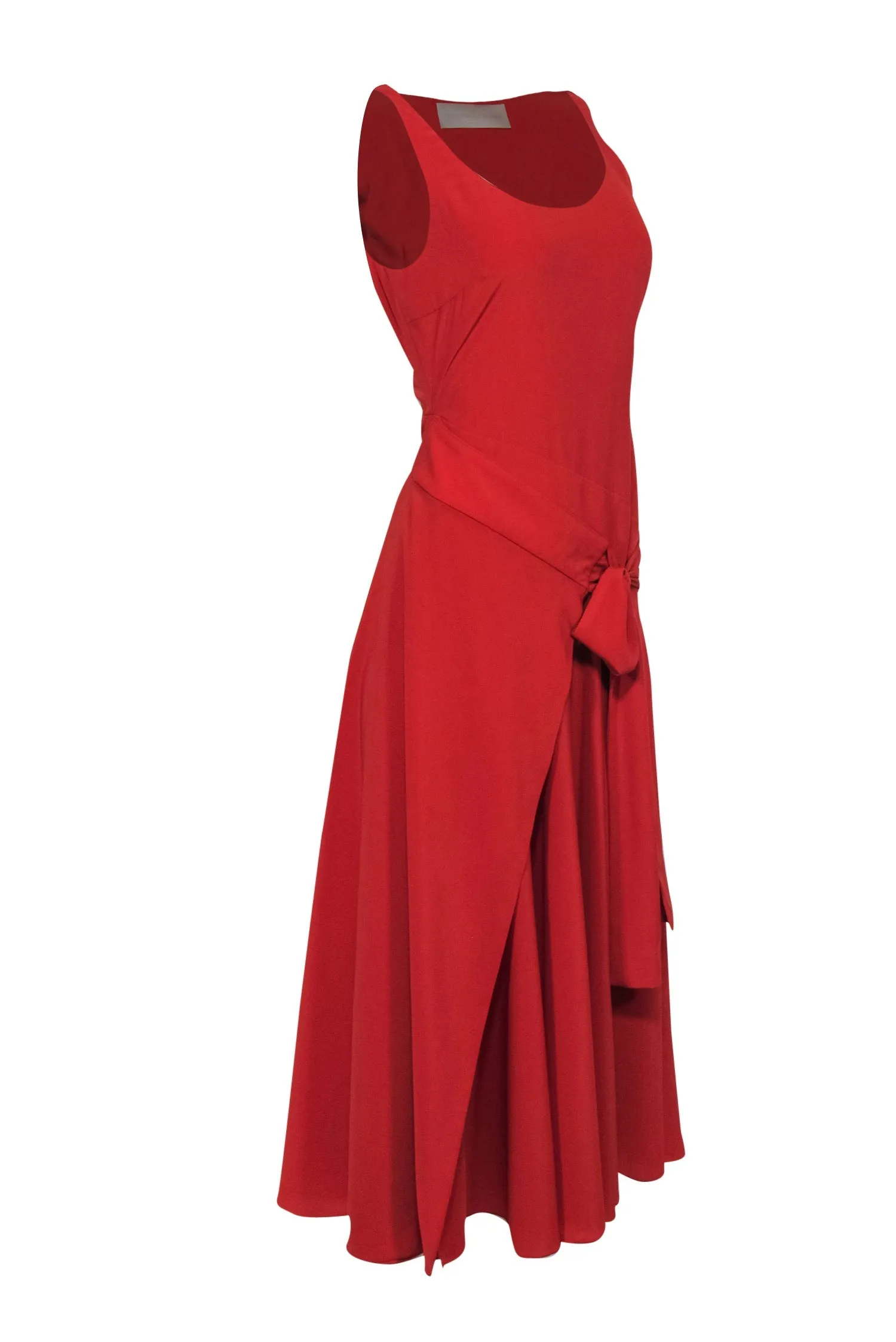 Antonio Berardi - Orange Faux Wrap-Style Maxi Dress Sz 4