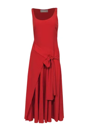 Antonio Berardi - Orange Faux Wrap-Style Maxi Dress Sz 4