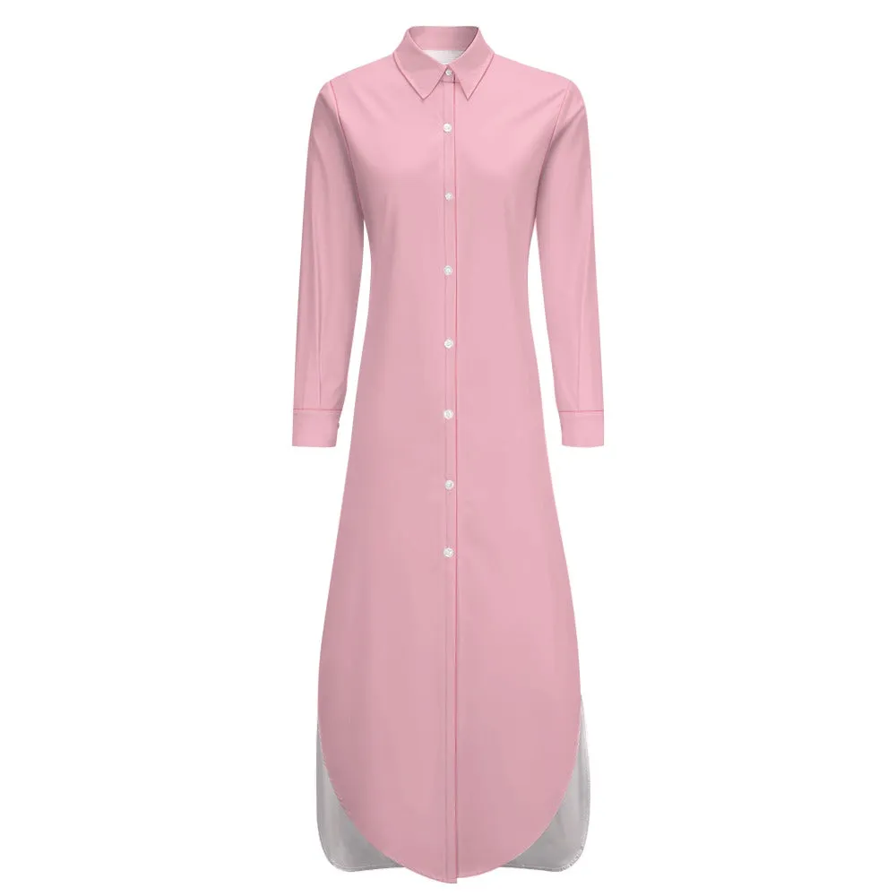 Assorted Colors Shirt Dress