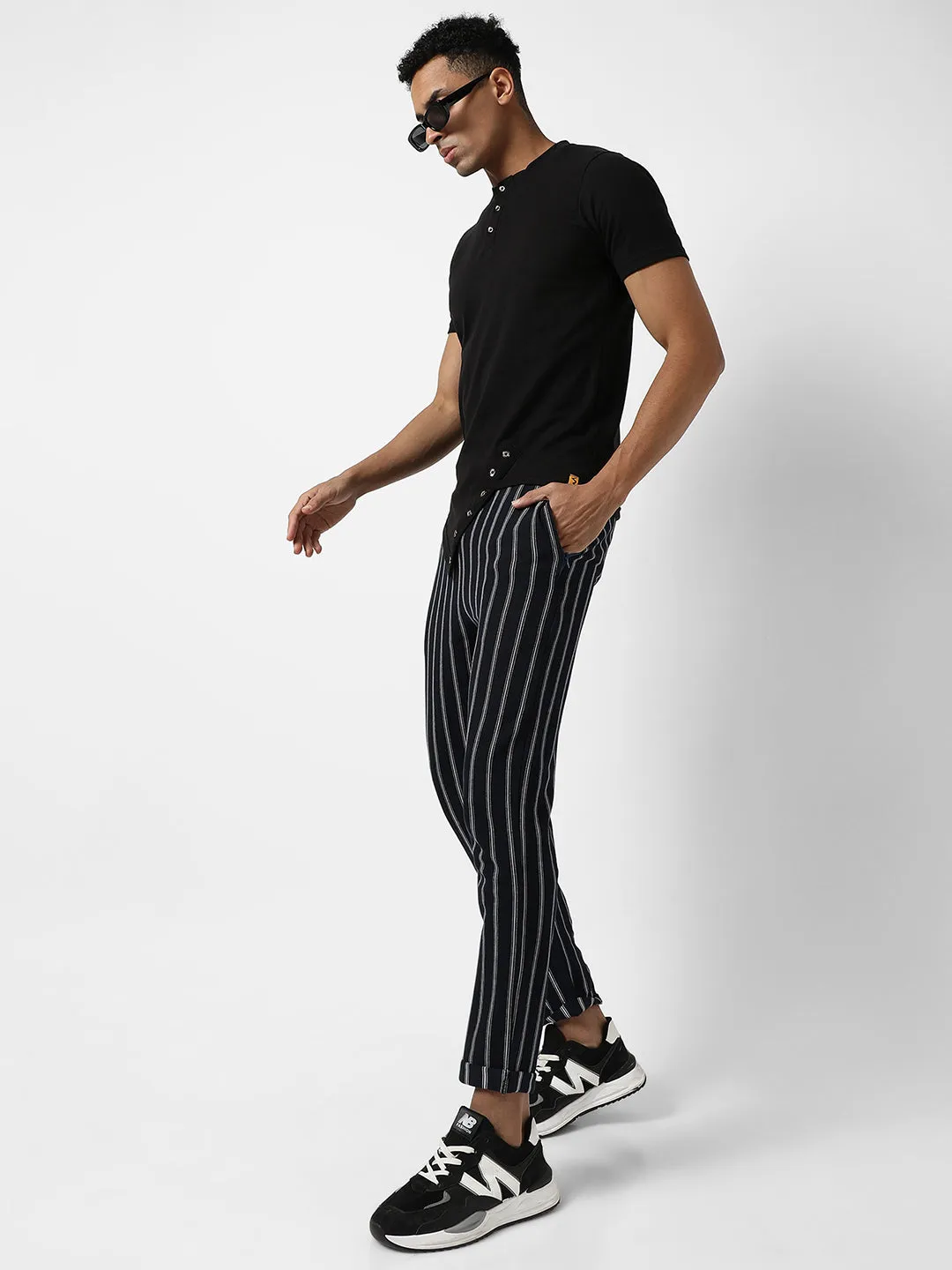 Asymmetrical Henley T-Shirt