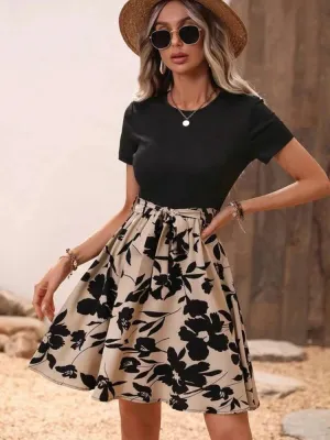 Aurelia - Charming Floral Patchwork Dress for Women
