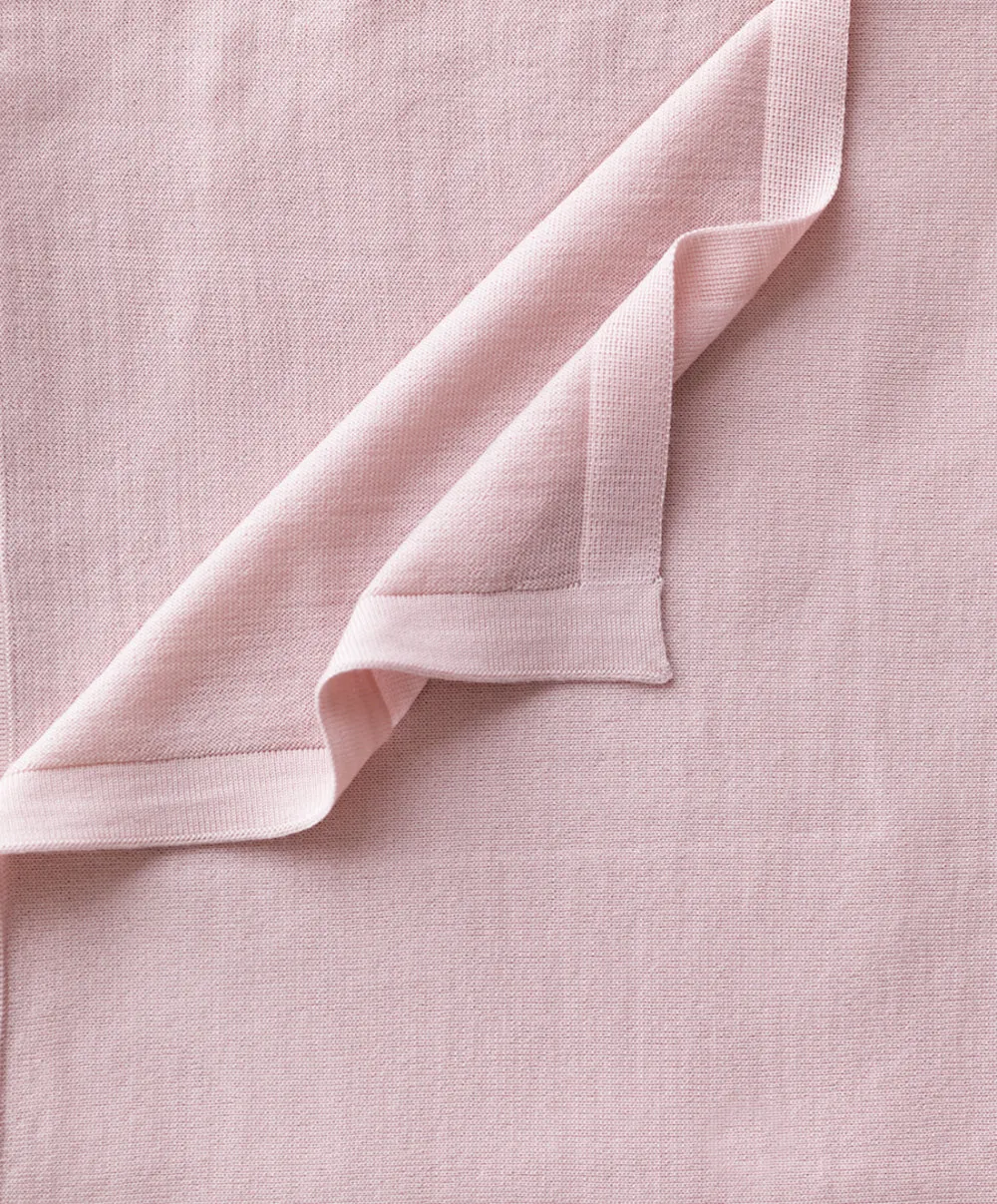 Australian Superfine Merino Wrap - Blush