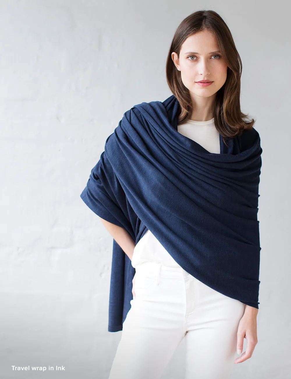 Australian Superfine Merino Wrap - Ink