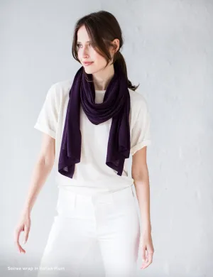Australian Superfine Merino Wrap - Italian Plum