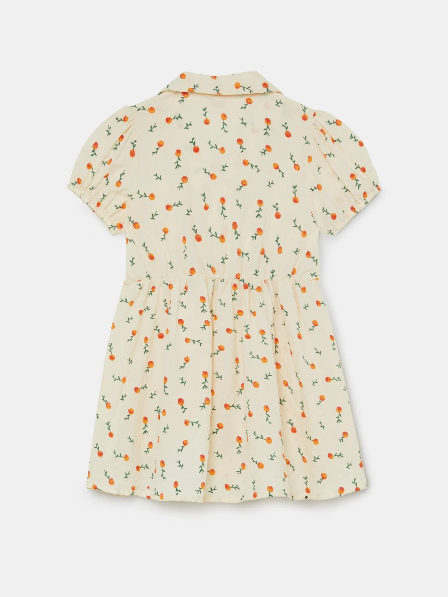 Ballon Sleeves Wrap Dress