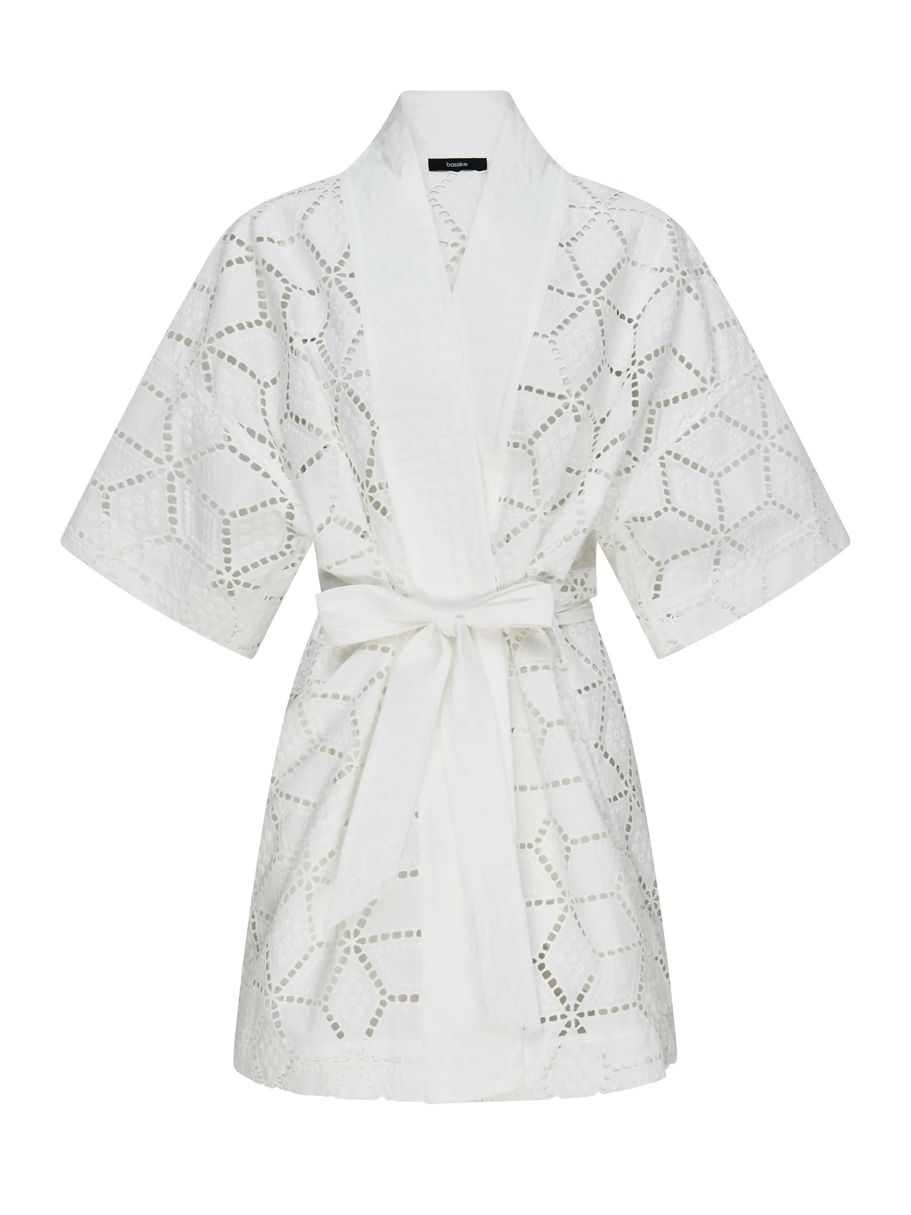 Bassike Cotton Lace Wrap Dress