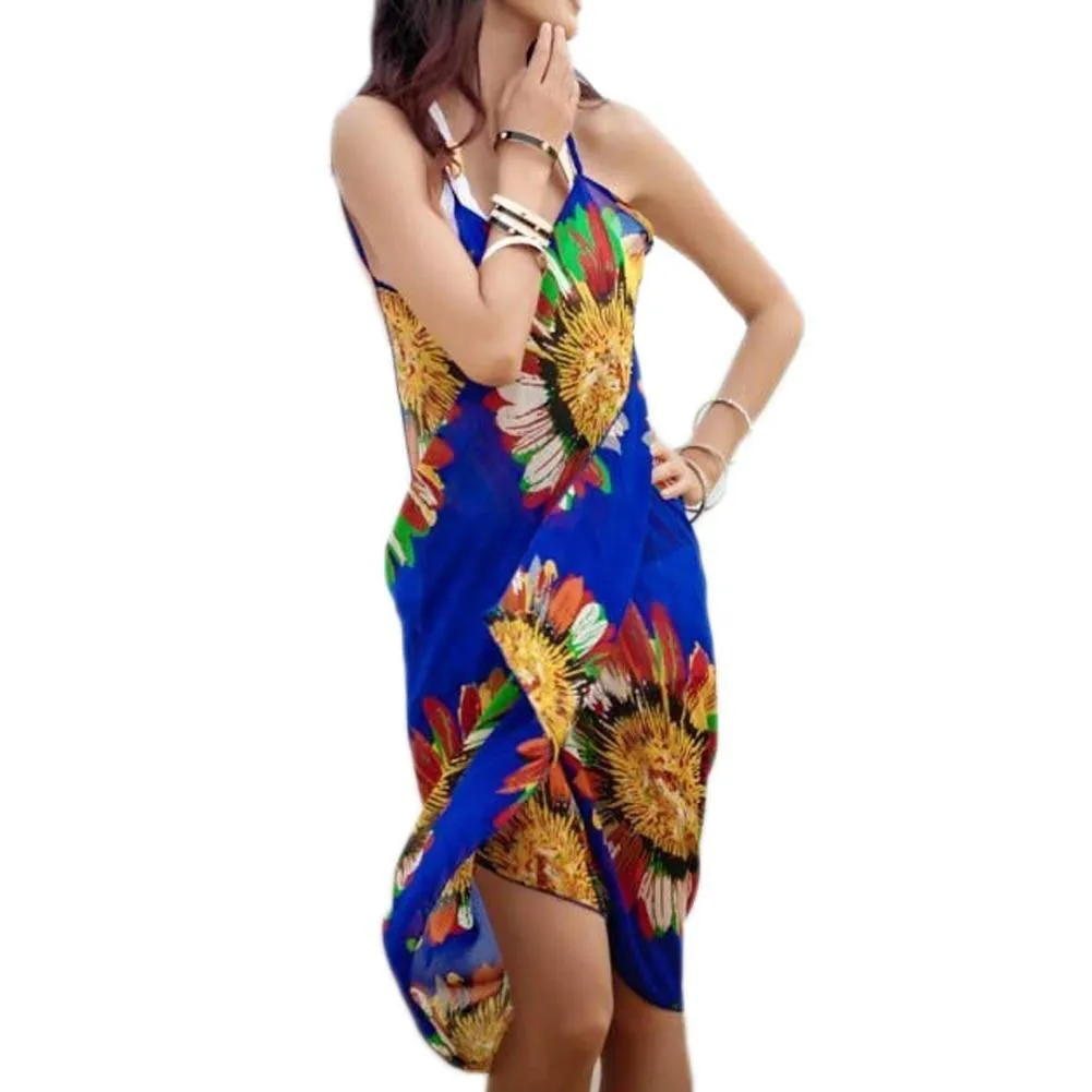 Beach Strap Sling Open-Back Cover Up Dress