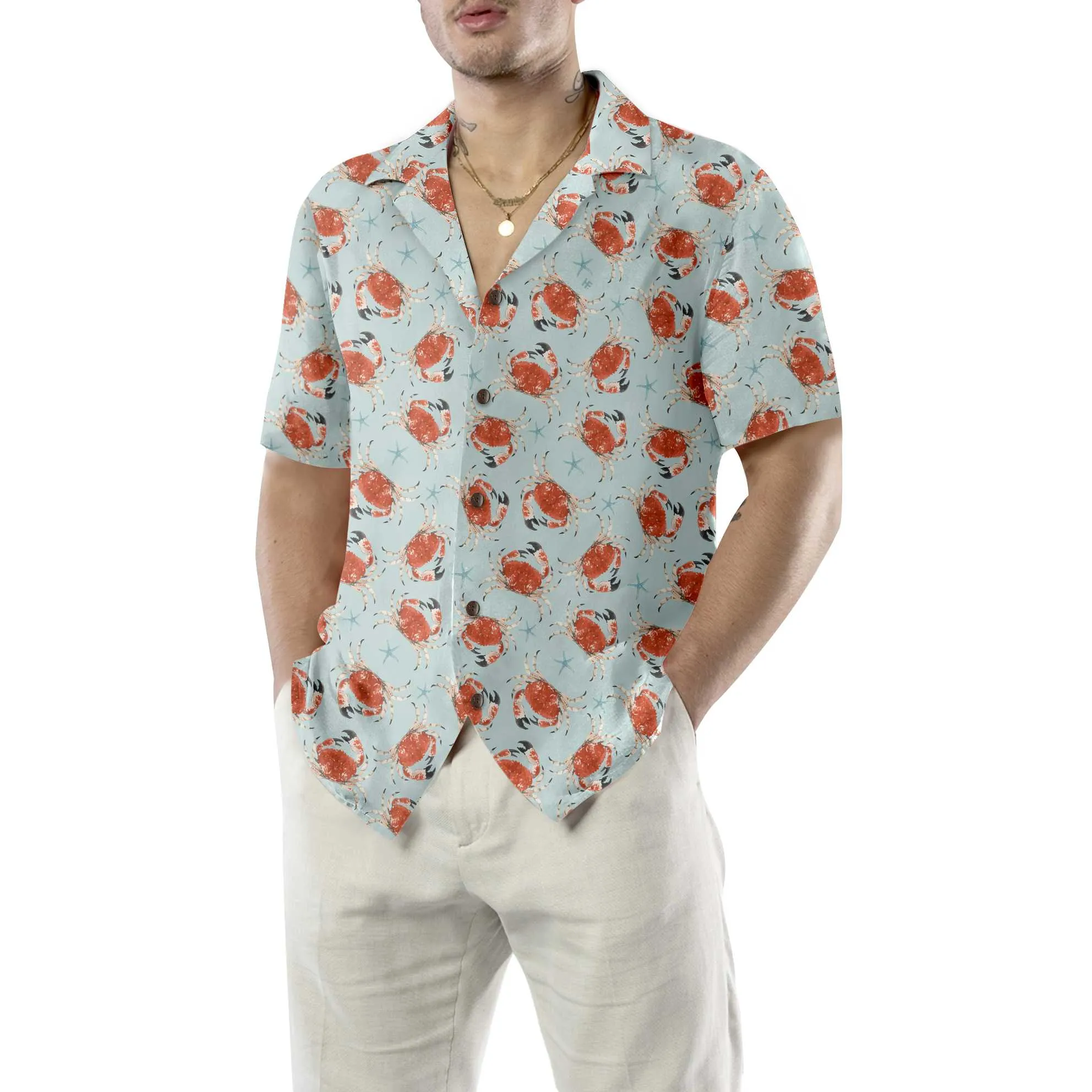 Beautiful Crab Underwater Hawaiian Shirt, Crab Shirt For Men & Women, Best Crab Gift