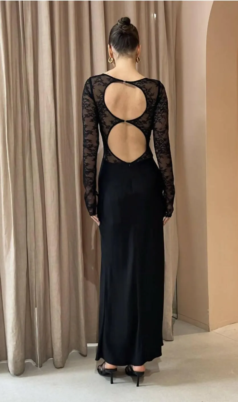 Bec & Bridge Nora Lace Long Sleeve Maxi Dress