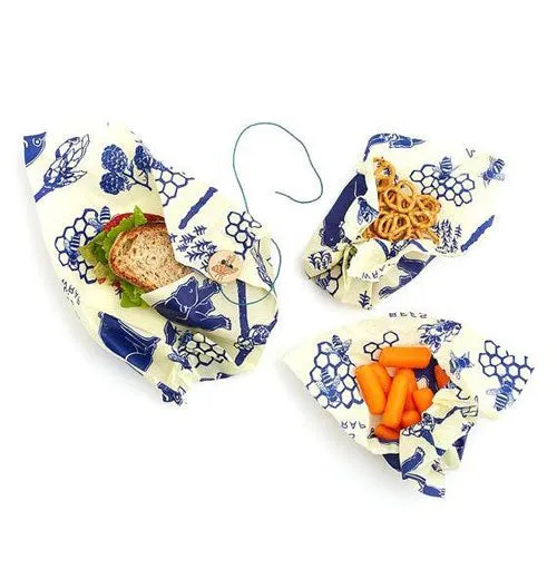 Bees and Bears Food Wrap, Lunch Pack (Set of 3)
