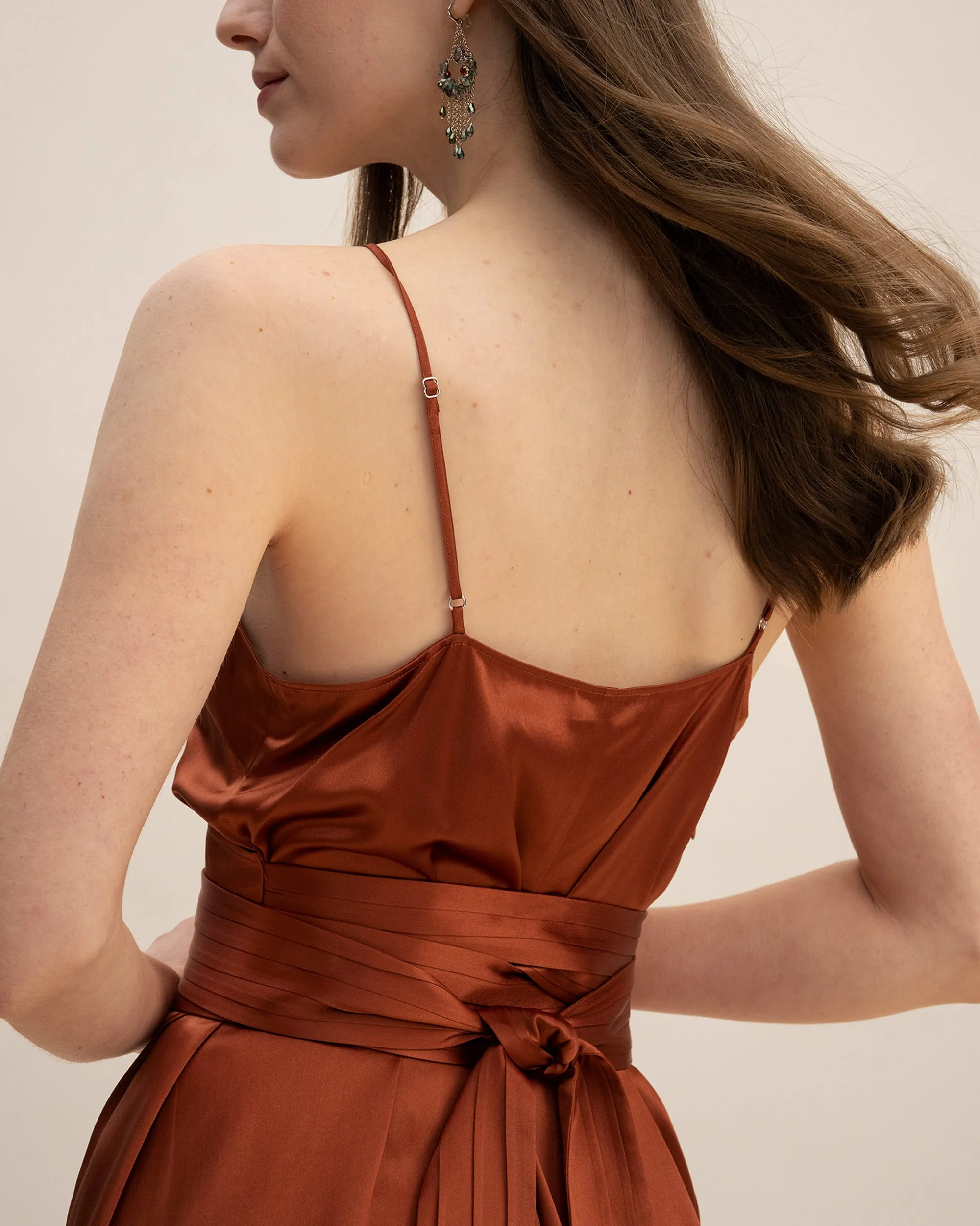 Belted Wrap Cocktail Dress