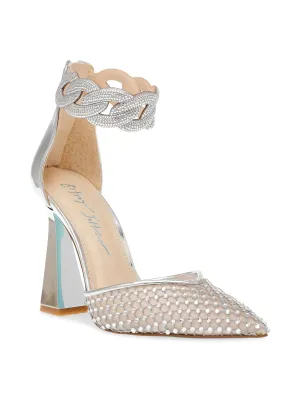 Betsey Johnson Embellished Pointed Toe Jad Heel - Brands We Love