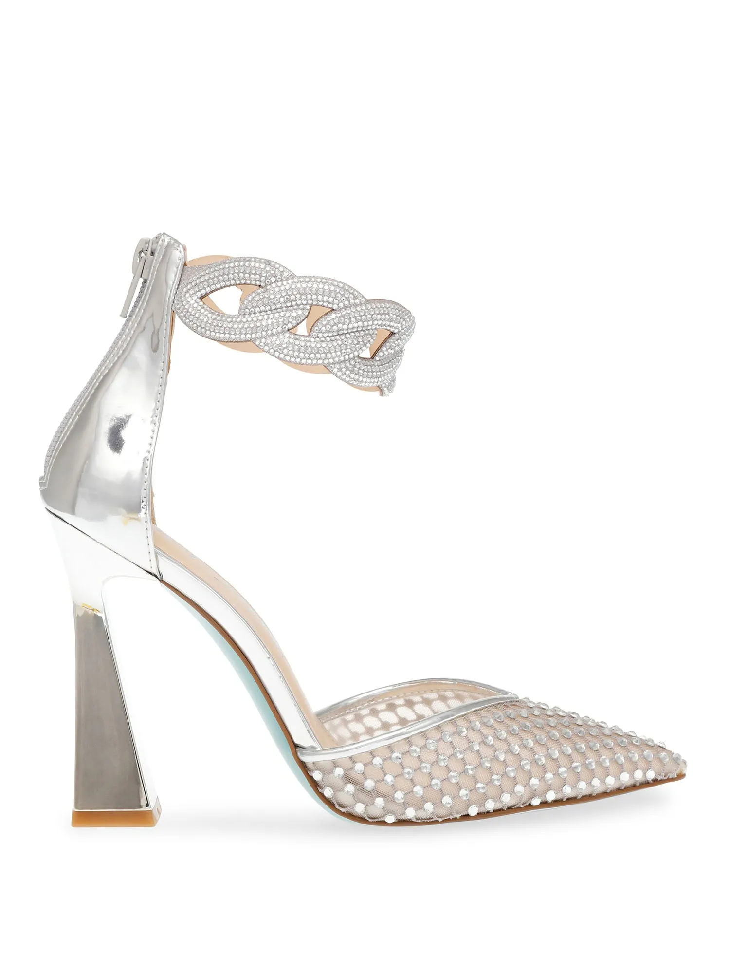 Betsey Johnson Embellished Pointed Toe Jad Heel - Brands We Love