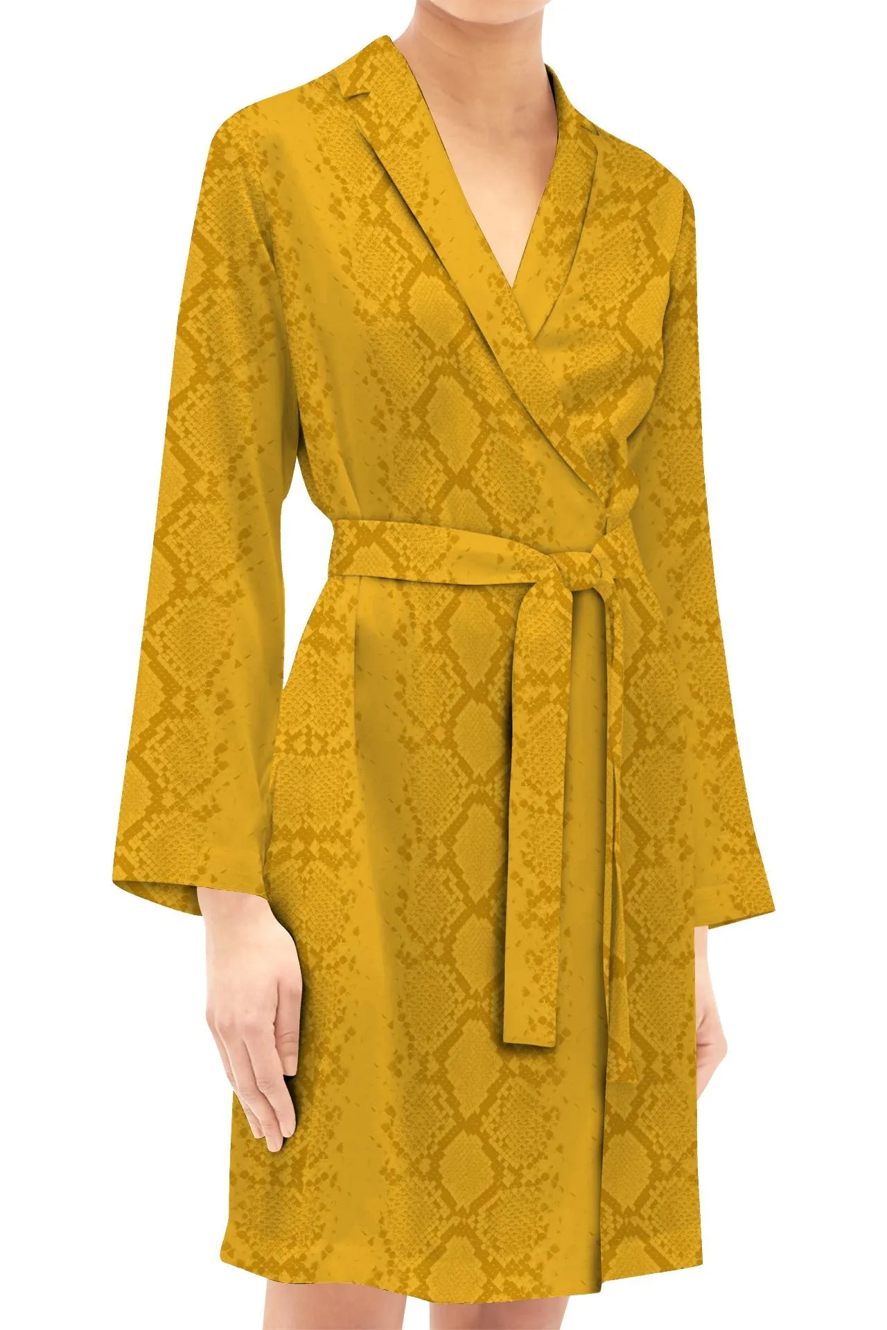 Biodegradable Fabrics Mini Length Wrap Dress