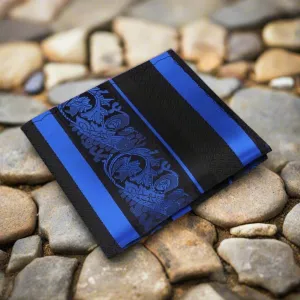 Blue Cadenza Pocket Square