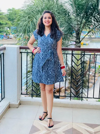 Blue Wrap Dress