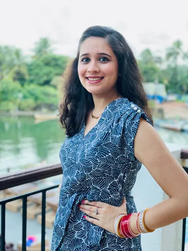 Blue Wrap Dress
