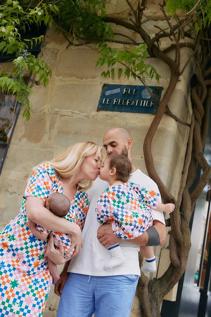 breasfeeding dress - checkered