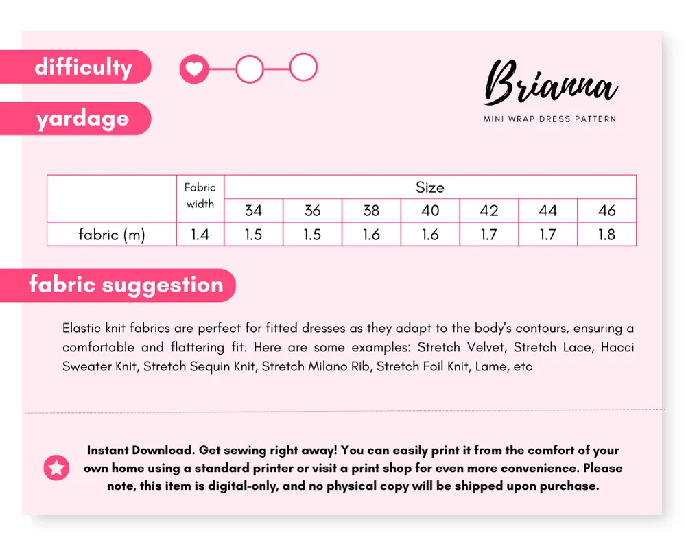 BRIANNA - Retro Dress Pattern