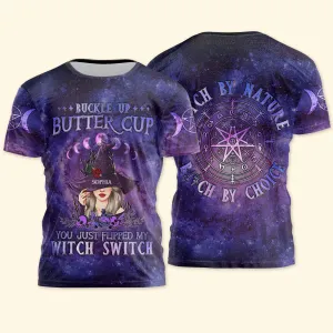 Buckle Up Butter Cup - Personalized 3D All Over Printed Shirt - Halloween Gift For Witches, Witch Craft - Grimoire