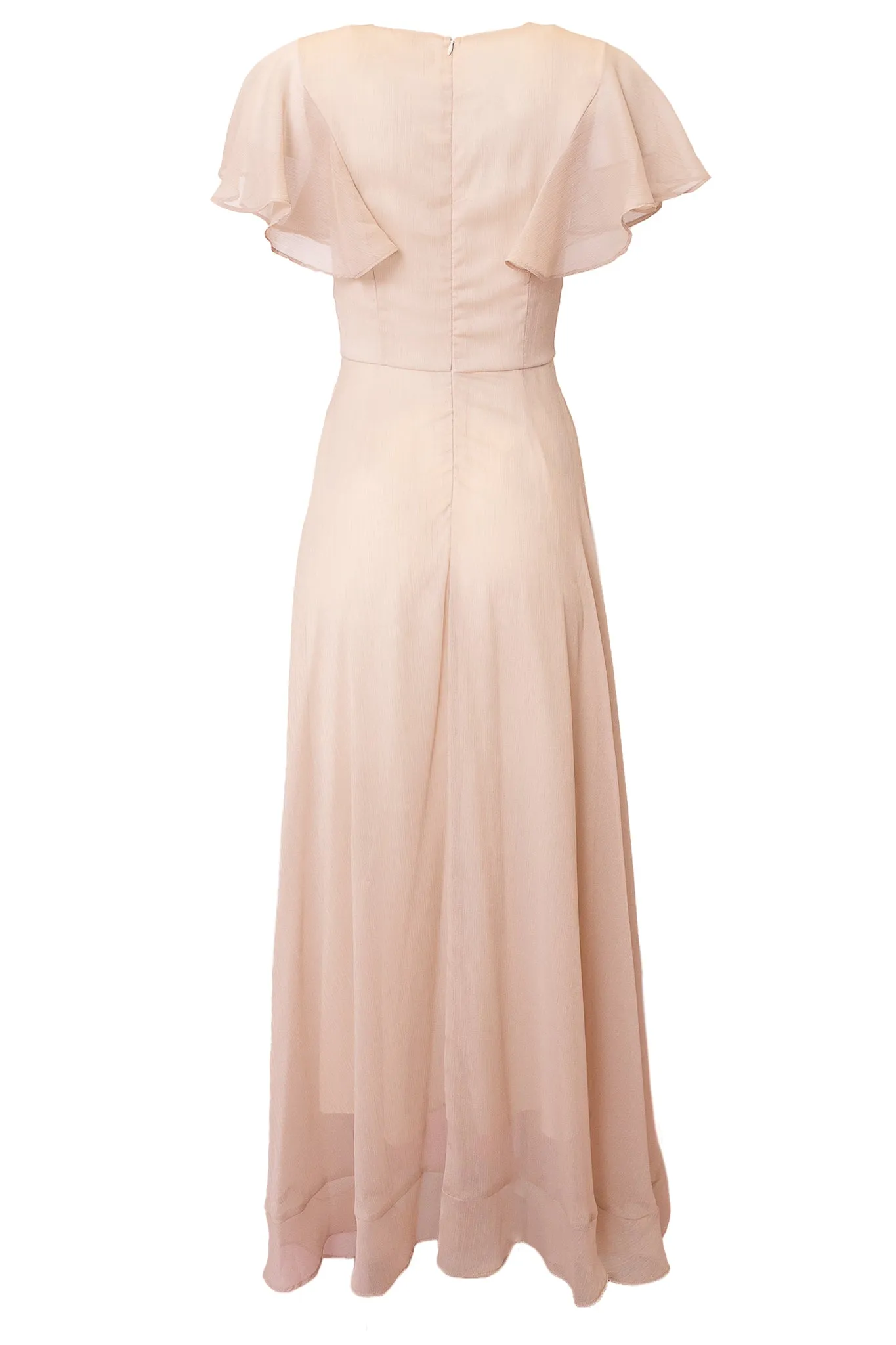 Callie Dress in Champagne Chiffon
