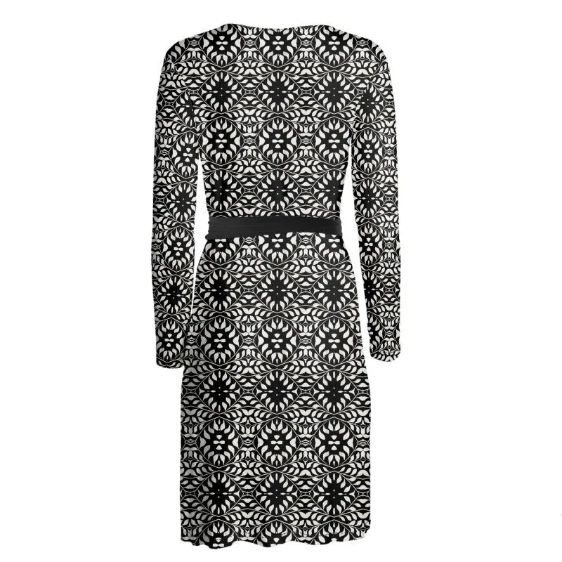 Camelbone Medallion Wrap Dress