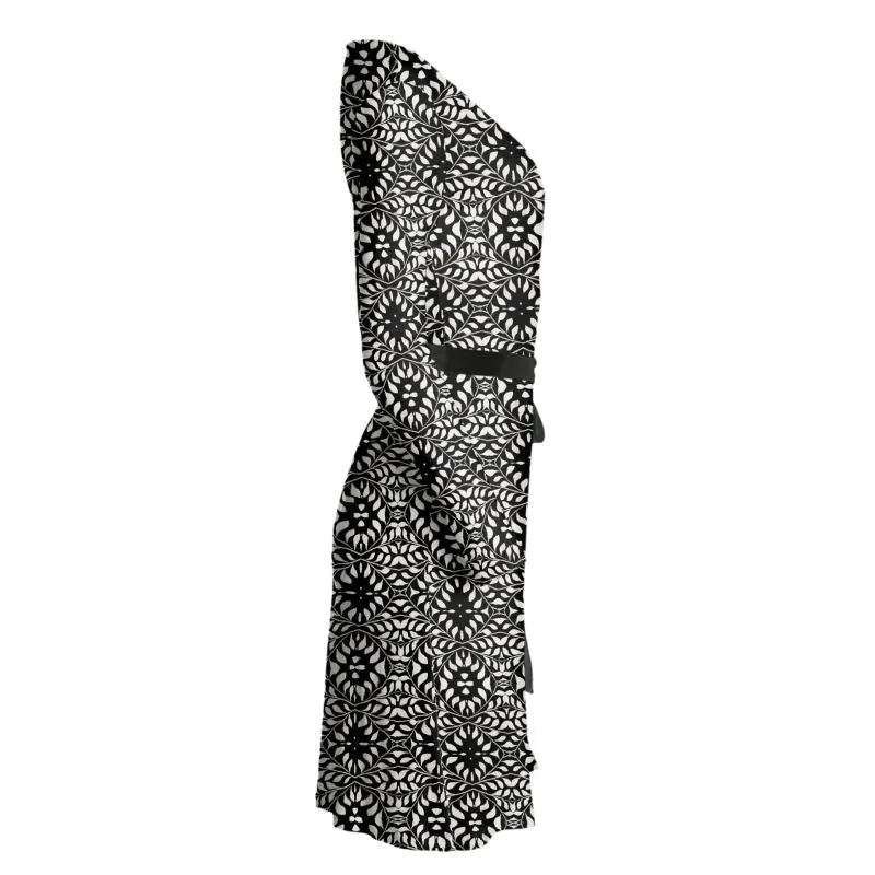 Camelbone Medallion Wrap Dress