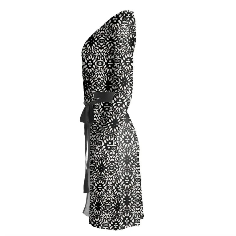 Camelbone Medallion Wrap Dress