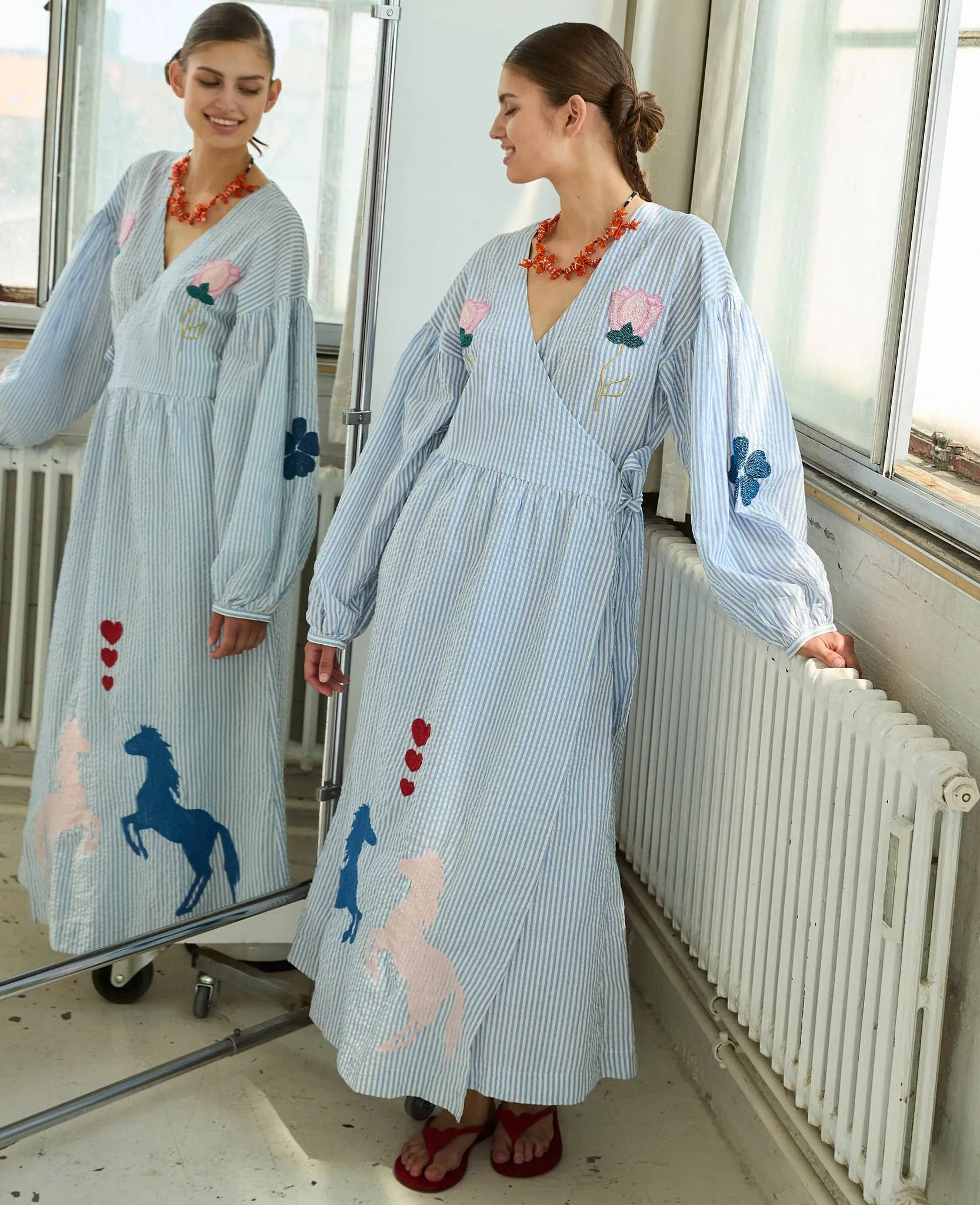 Caro Dress - Cashmere Blue