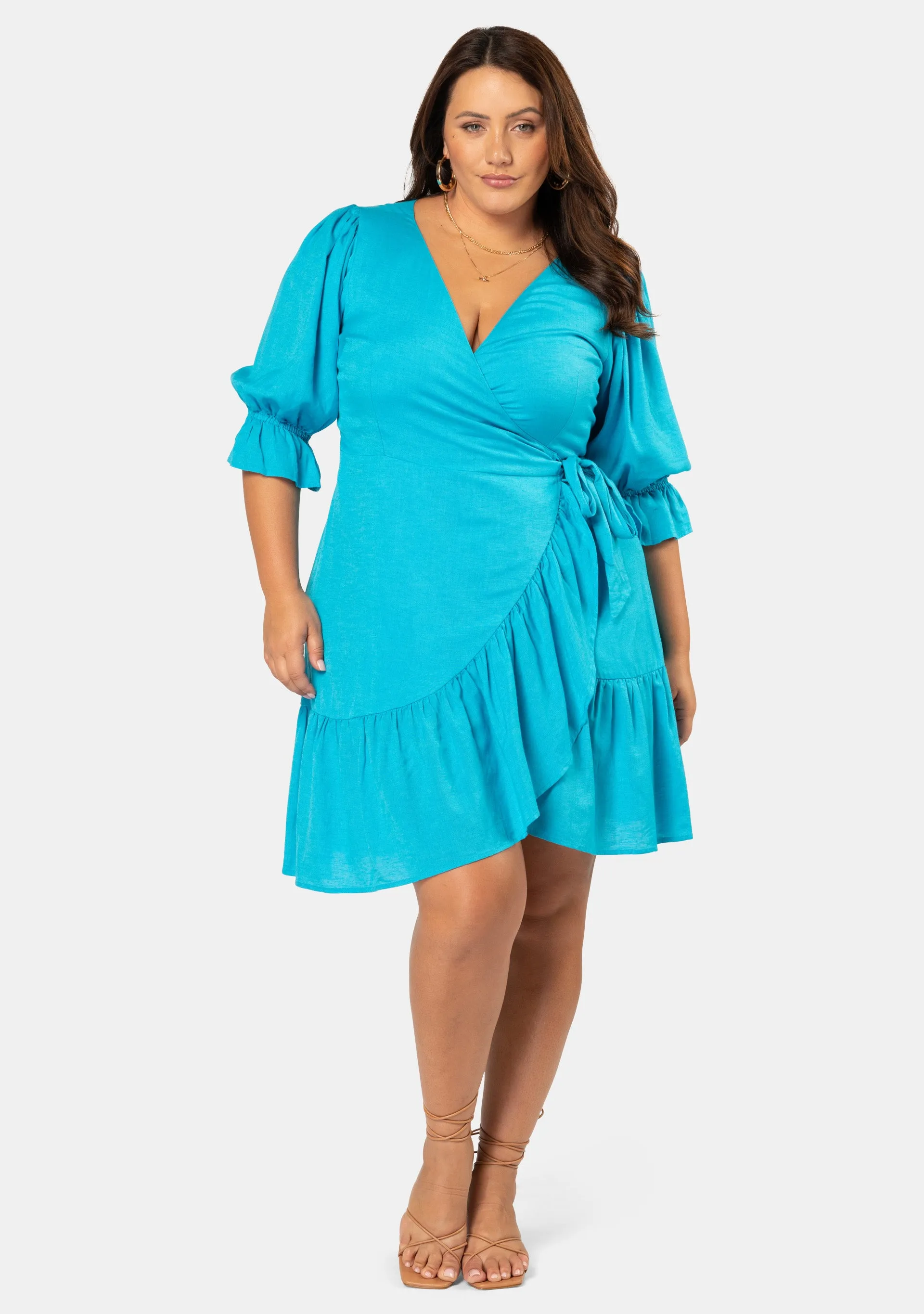 Cartia Wrap Mini Dress