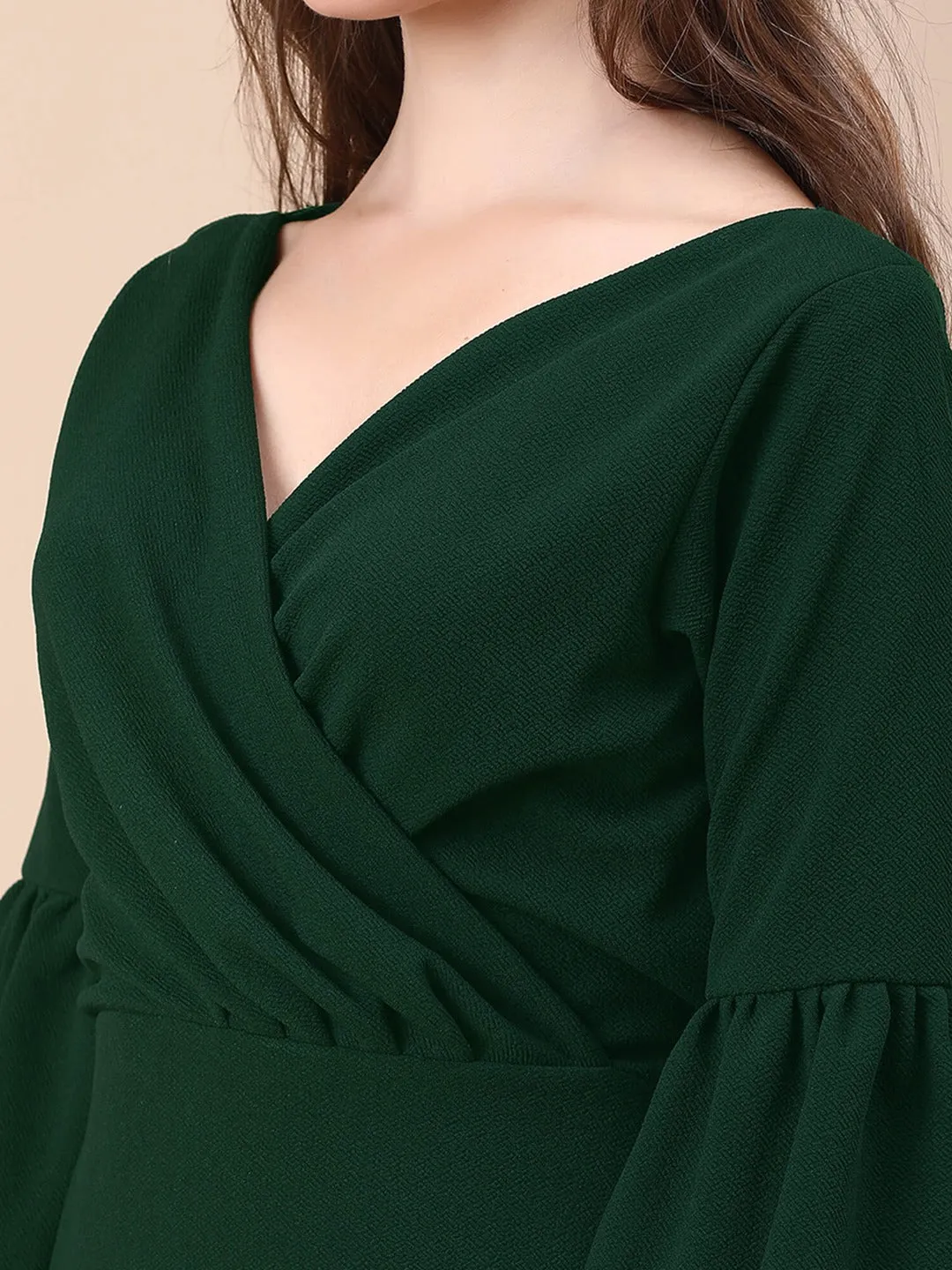 Chic Wrap Mini Dress