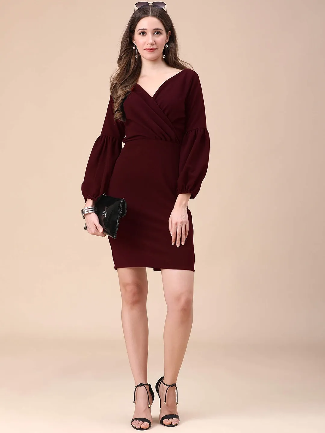 Chic Wrap Mini Dress