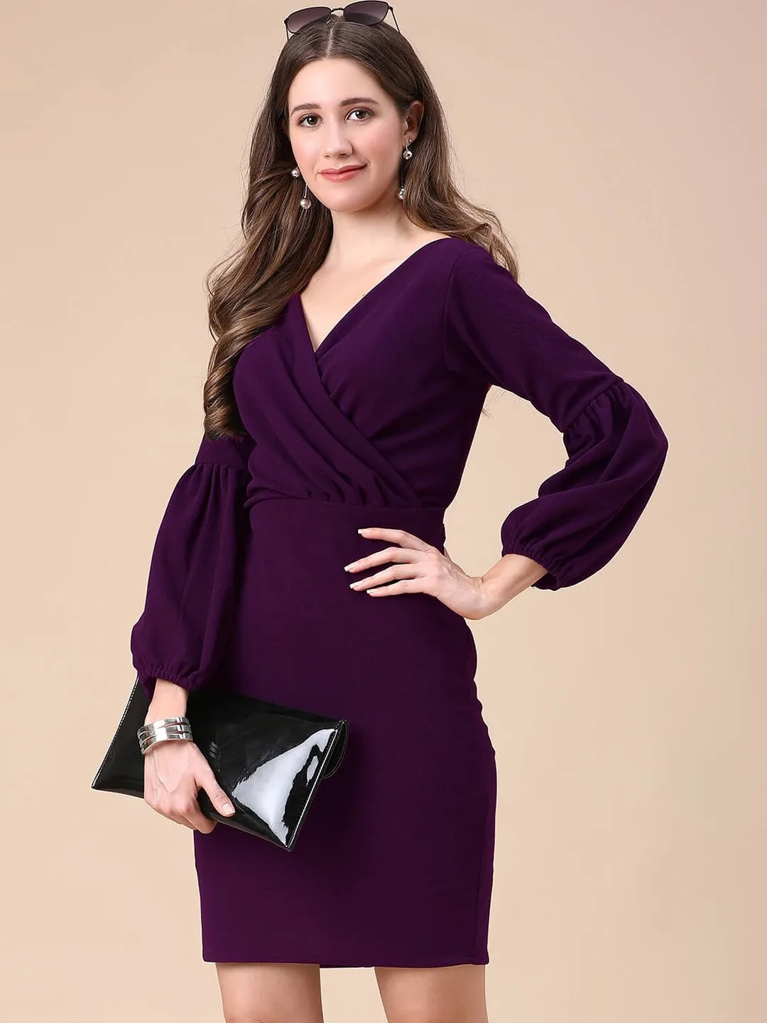Chic Wrap Mini Dress