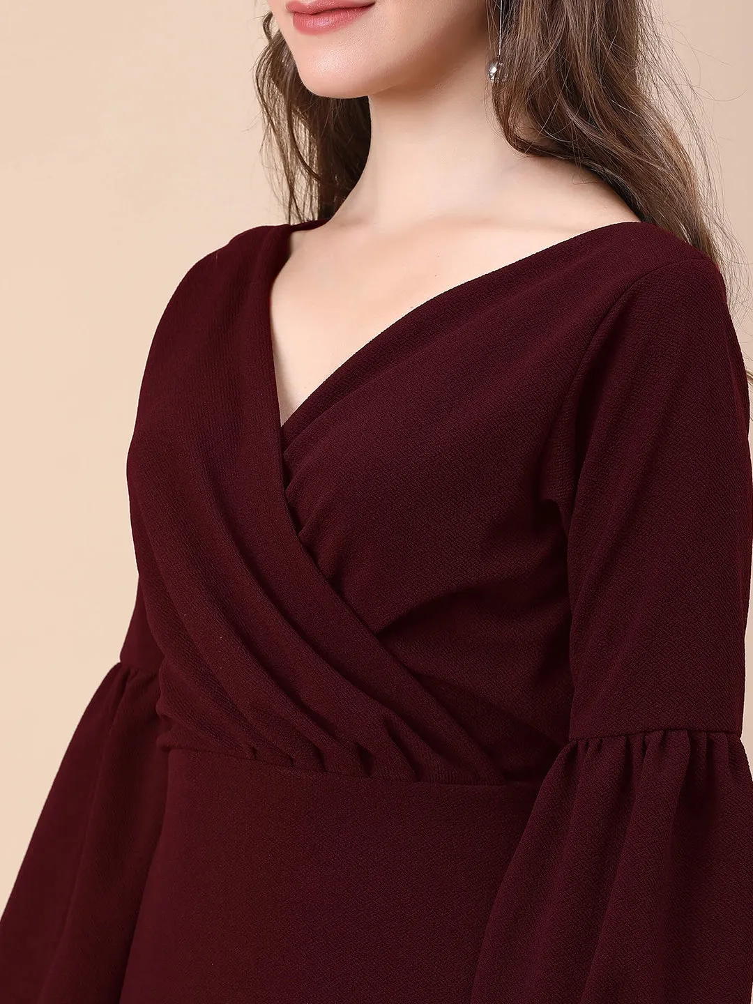 Chic Wrap Mini Dress