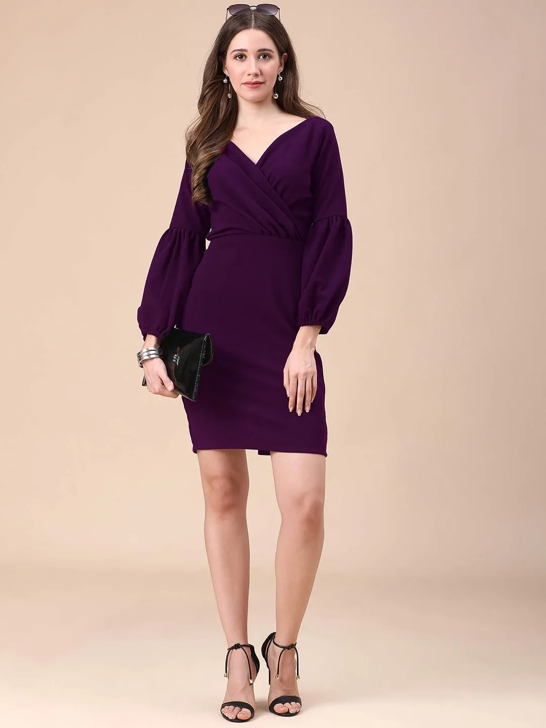 Chic Wrap Mini Dress