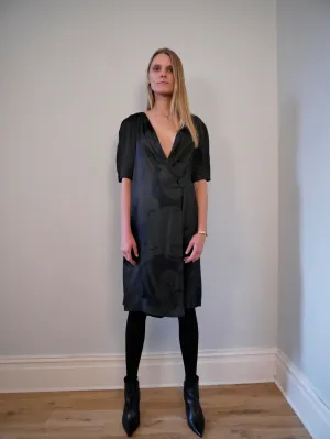 Chloe 1970's silk jacquard dress