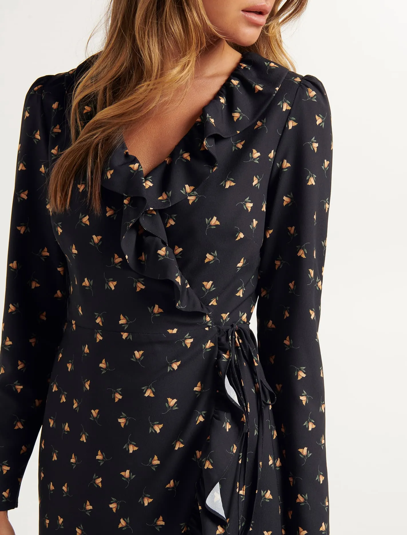 Chrissy Wrap Skater Dress